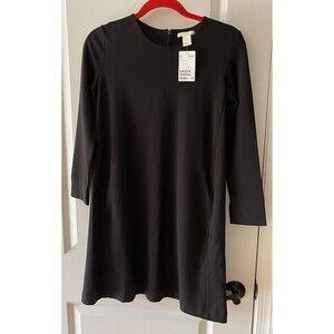 H&M Basic Women’s XS Black Ponte Knit Sheath Dress NWT Career P21